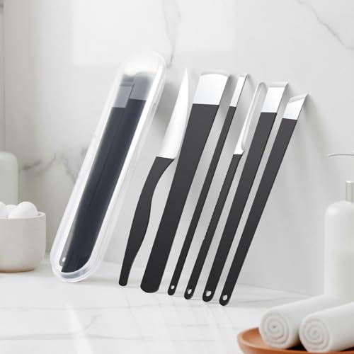 Cakvank 6-Piece Professional Pedicure Knife Set & Ingrown Toenail Removal Kit with Storage Case