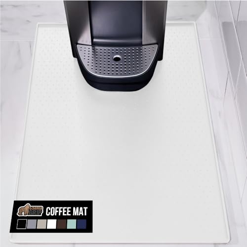 Gorilla Grip Waterproof Silicone Coffee Mat, 15x23, Heat Resistant