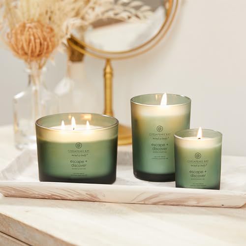 Chesapeake Bay Candle Escape + Discover Scented Soy Candle, 8.8 oz Jar