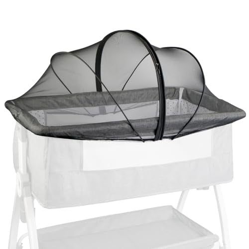 BEBONO Black Bassinet Mosquito Net Cover with Storage Bag - M Size