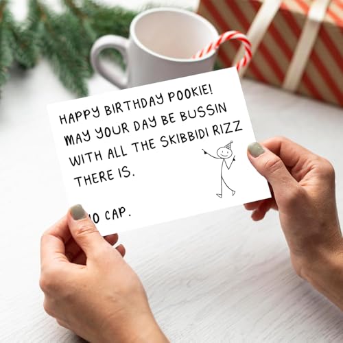 Funny Teen Slang Birthday Card for 13 Year Old - PUGAILA
