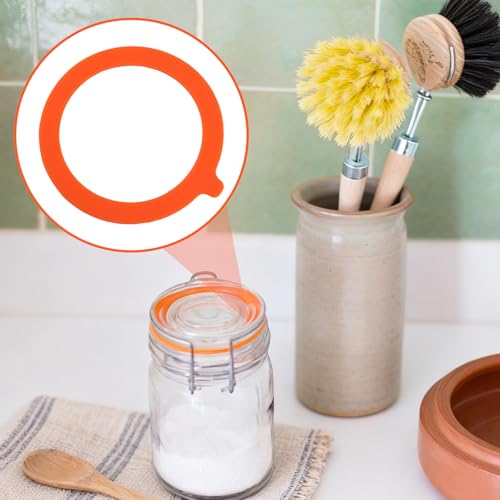 Gallipower Silicone Gasket Replacement Rings for Glass Mason Jars 3.74in
