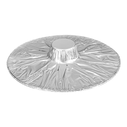 Foil Lux 34 Ounce Pans And Lids, 100 Disposable Pots With Lids - Oven-Ready, Stove Compatible, Aluminum Foil Baking Pans, Freezable, For Outdoor Camping, Vacation, Picnic, And More - Restaurantware