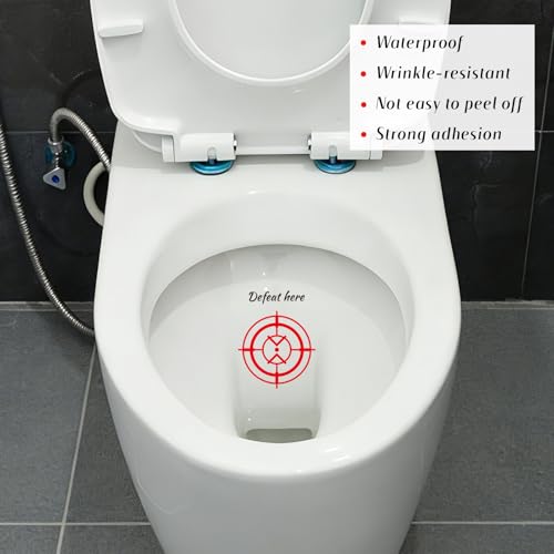 20 Waterproof Potty Training Stickers for Boys - Toilet Aiming Decals