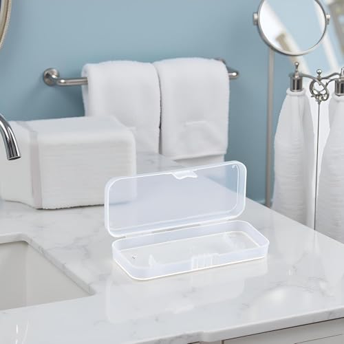 Transparent Plastic Shaving Razor Protective Storage Box and Travel Case