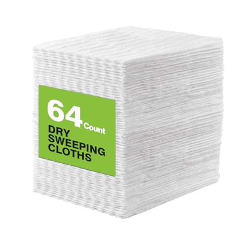 HOMEXCEL Dry Sweeping Cloths for Swiffer Sweeper, 64 Disposable Refill Pads