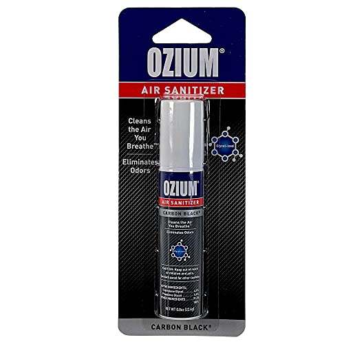Ozium Air Sanitizer Spray - Odor Eliminator, 0.8 oz, Carbon Black