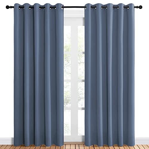 NICETOWN Blackout Curtains 60x84 for Kids Room - Thermal Insulated Drapes, Set of 2