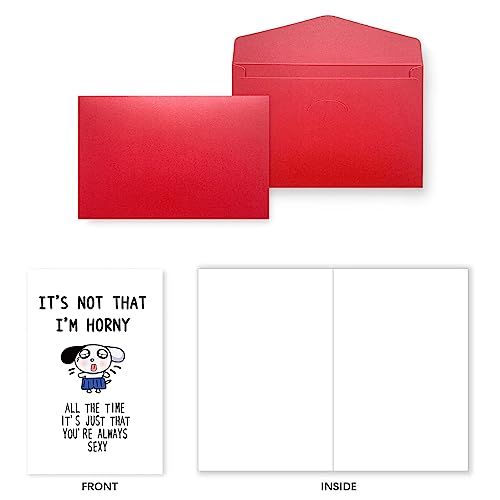 Joycard Funny Anniversary & Birthday Cards - Naughty Valentine's Card