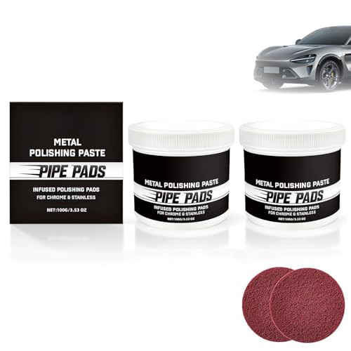 Metal Polishing Paste Kit - Scratch Remover for Chrome, Aluminum & Stainless Steel
