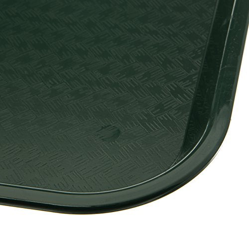 Green Cafe Plastic Food Trays 17.9 x 14 Inches Pack of 2 - Durable & Safe