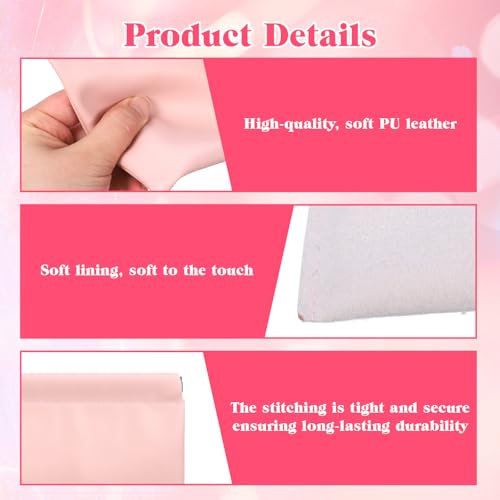 Larrel PU Leather Snap Small Pouches 4-Pack Pink Travel Purse Organizers