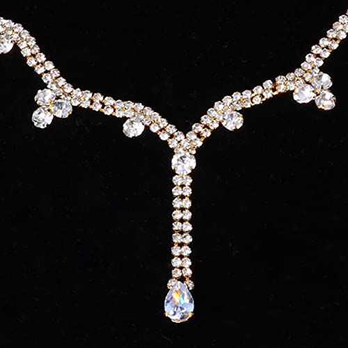 Bethynas Boho Rhinestone Forehead Chain and Gypsy Crystal Headpiece