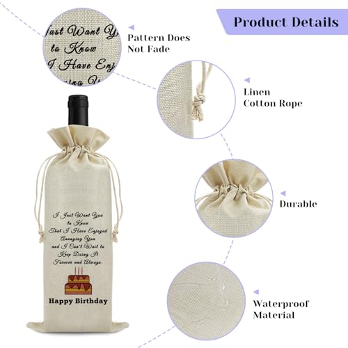 Sfodiary Wine Gift Bag for Couples - Anniversary & Engagement Gift