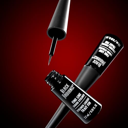 Black Radiance Fine Line Liquid Eyeliner, Smudge-Resistant Black