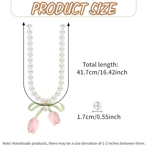 Magnetic Curtain Tiebacks - 2 Pack Pearl Drape Holdbacks in Pink