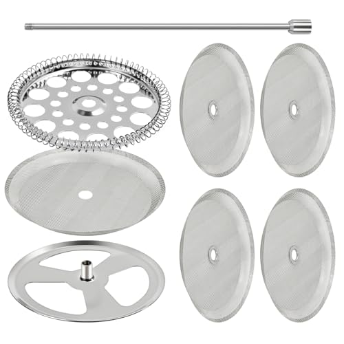9-Piece French Press Replacement Filter Set for 34oz Coffee Makers