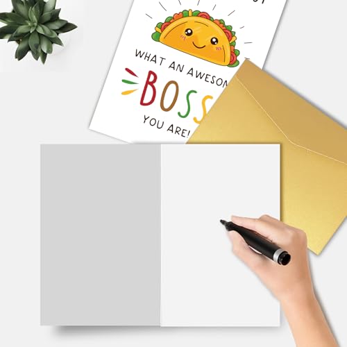 Funny Boss Day Card - Taco About An Awesome Boss Greeting Card