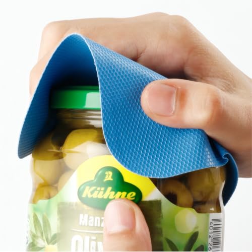 4-Pack Silicone Jar Opener Grippers for Seniors & Arthritis