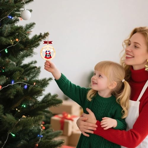 Funny Christmas Ornaments - Humorous Wooden Tree Decor Gifts