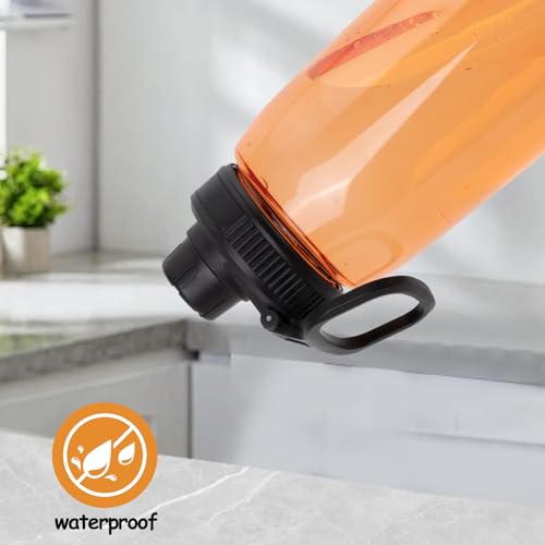 2 PCS Replacement Lid for CamelBak Chute Mag & Eddy, Compatible with 10+ CamelBak Bottle Sizes, Leakproof, BPA-Free, Black, 1520ml, Sports, Travel, Hiking, Camping