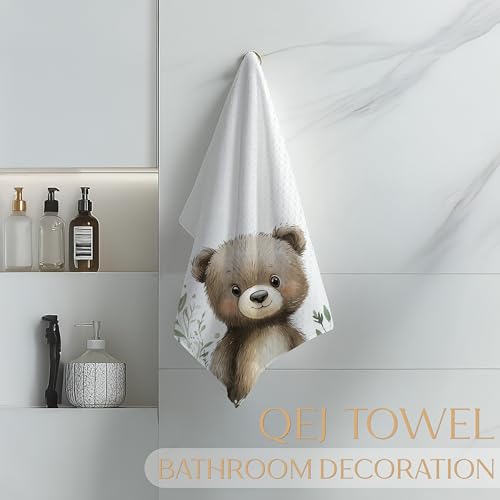 Boho Bear Decorative Hand Towels for Kids - 16x24 Inch