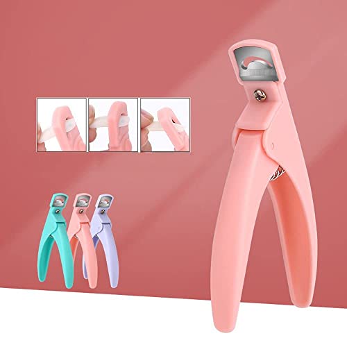 Labriciyon Pink U-Shaped Nail Tip Cutter and Professional Trimmer