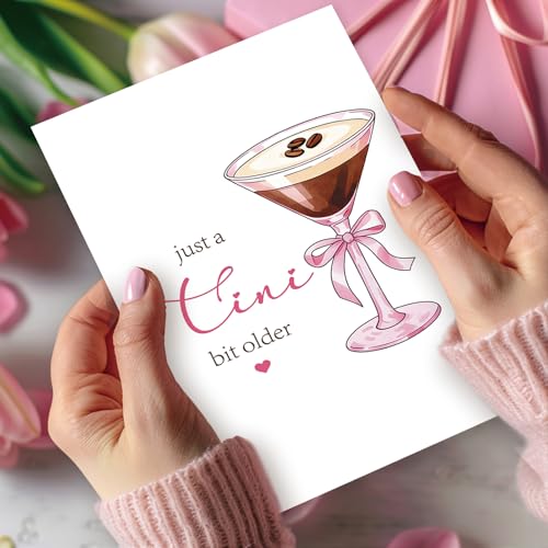 Funny Birthday Card for Women - Just a Tini Bit Older (AM-457)