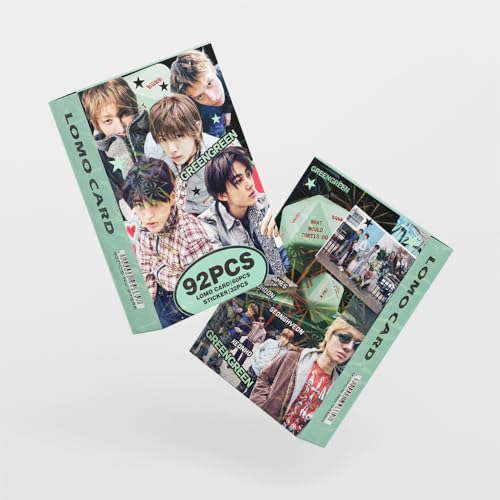 Yuto GREENGREEN Photocard Set - 92PCS Lomo Cards & Stickers (Version A)