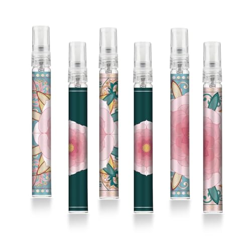 Portable Refillable Perfume Atomizer Bottles 10ml, 6 Pack