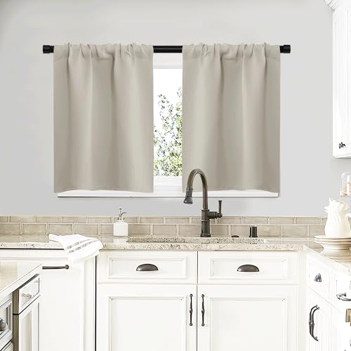 NICETOWN Blackout Curtains - 29" x 20" Thermal Insulated Window Panels