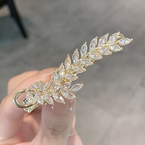 Crystal Duckbill Hair Clip Rhinestone Flower Tassel Barrettes