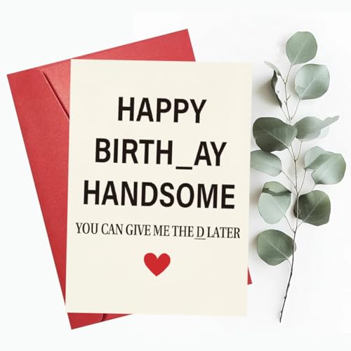 Funny Birthday Card for Men - Unique Gift for Husband & Boyfriend
