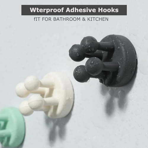 Black Silicone Toothbrush Holder - Multi-Function Wall Hook