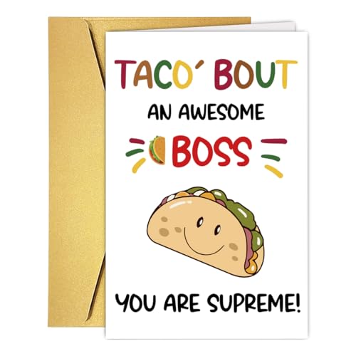 Funny Boss's Day Card – Quality Birthday & Retirement Card for Boss
