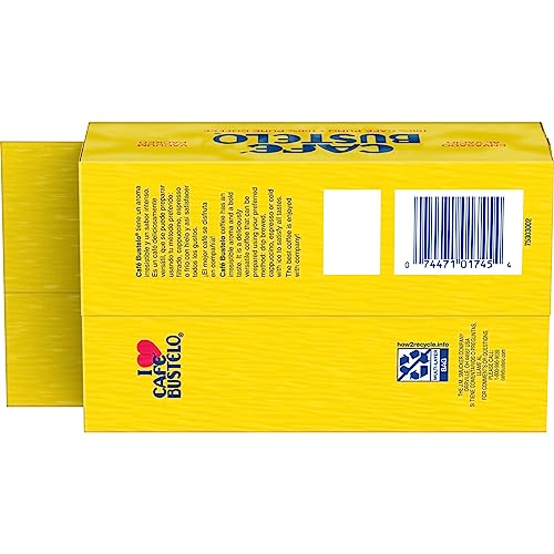 Café Bustelo Dark Roast Ground Coffee, 16-Ounce Brick