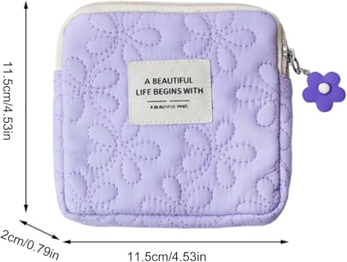 Tustao Purple Cosmetic Bag & Lipstick Holder Travel Pouch