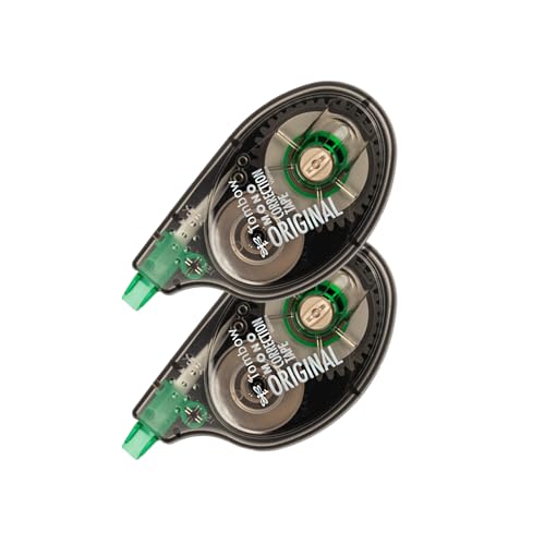 Tombow MONO Correction Tape, Non-Refillable, 1/6" x 394", 2-Pack