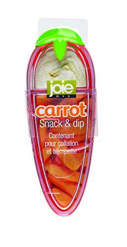 Joie Carrot Snack and Dip Divided Container - BPA-Free Lunchbox Storage