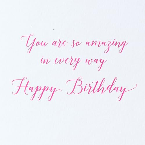 Papyrus Birthday Card for Daughter - Floral Heart Vase Design