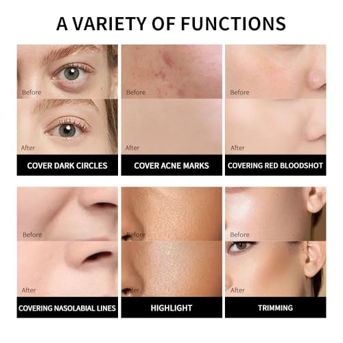 DALVGFN Matte Concealer Cream Full Coverage Waterproof Light Beige