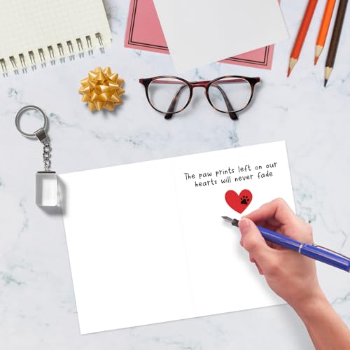 Foil Pet Sympathy Cards with Envelopes - 6 Unique Designs