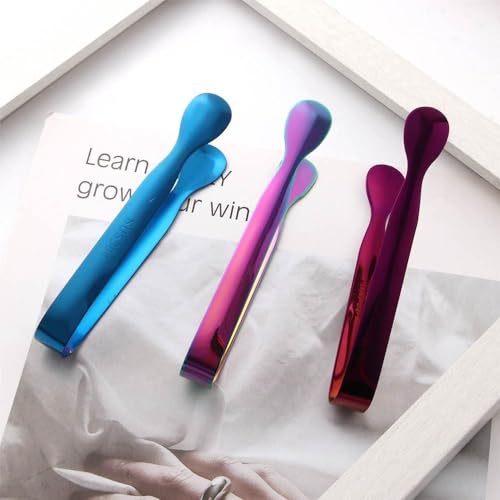 Stainless Steel Mini Ice Tongs for Sugar Cubes and Coffee Bar