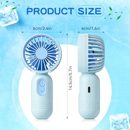 Portable Mini Fan with 3 Speeds - Rechargeable & Lightweight