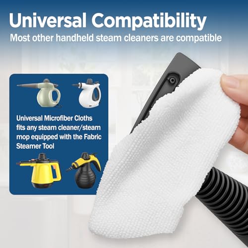 Universal Microfiber Cloths for Handheld Steam Cleaners - 3 Pack