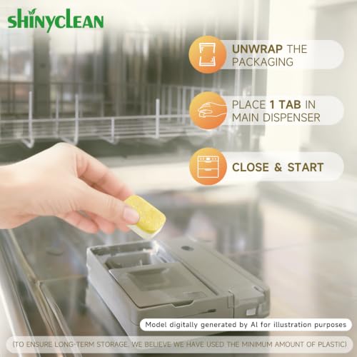Heavy Duty Dishwasher Cleaner Tablets - 12 Pack, 20g Each, Limescale Remover & Deodorizer