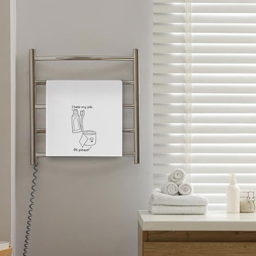 Humorous Bathroom Hand Towel - Funny Waffle Towel Towel-09, 16x24 Inches
