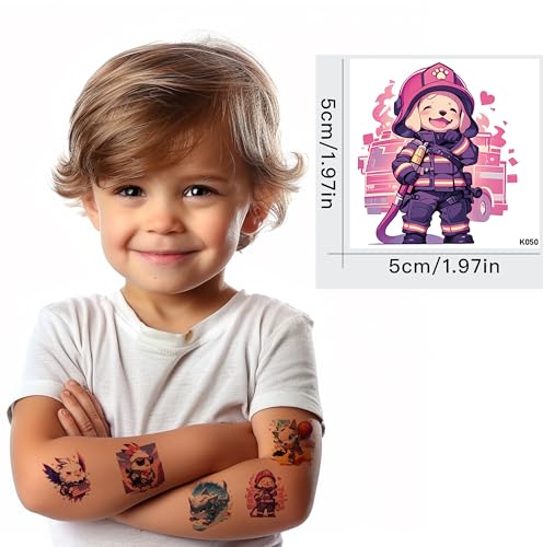VERKSTAD 70 Sheets Kids Temporary Tattoos Waterproof Animal & Butterfly Stickers