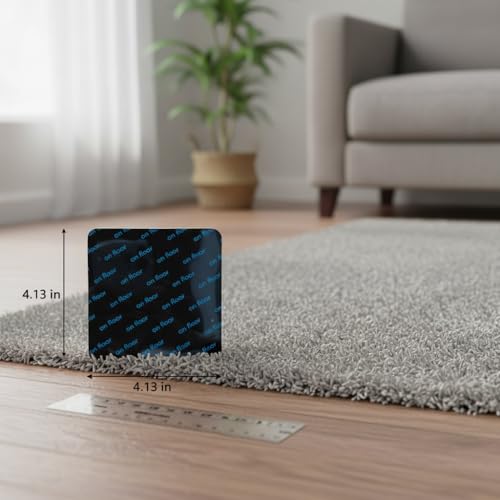 Non-Slip Rug Grippers for Hardwood Floors - 16 Pack Adhesive Corners