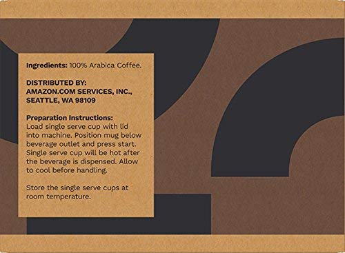 Solimo Colombian Medium Roast Coffee Pods - 100 Count, Compatible with Keurig 1.0 & 2.0